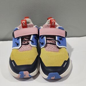 On Cloud Play Unisex Youth Kids Sneakers US 13K EU 31 Mesh Yellow Blue Pink